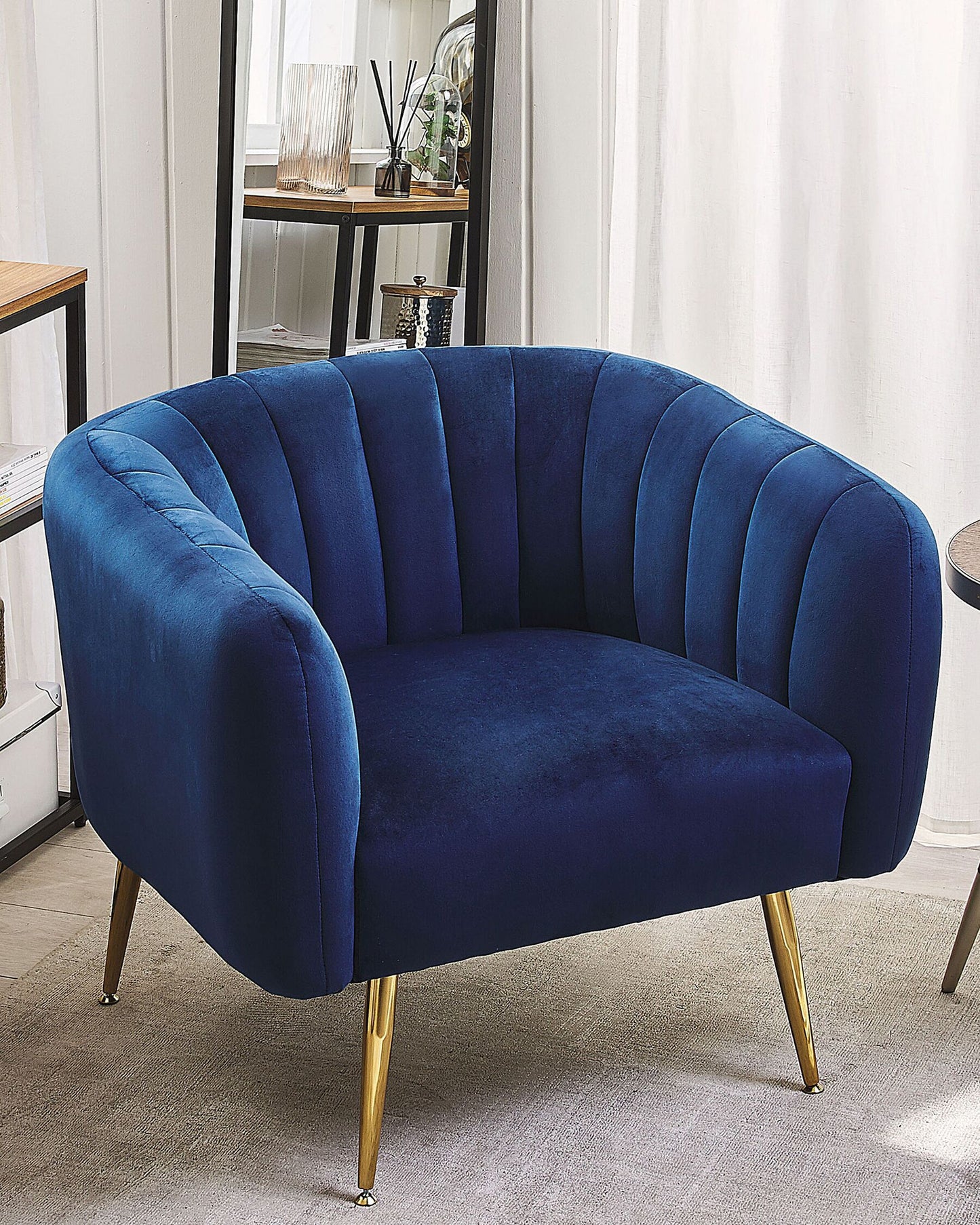 Armchair LACONIA Velvet Dark Blue.