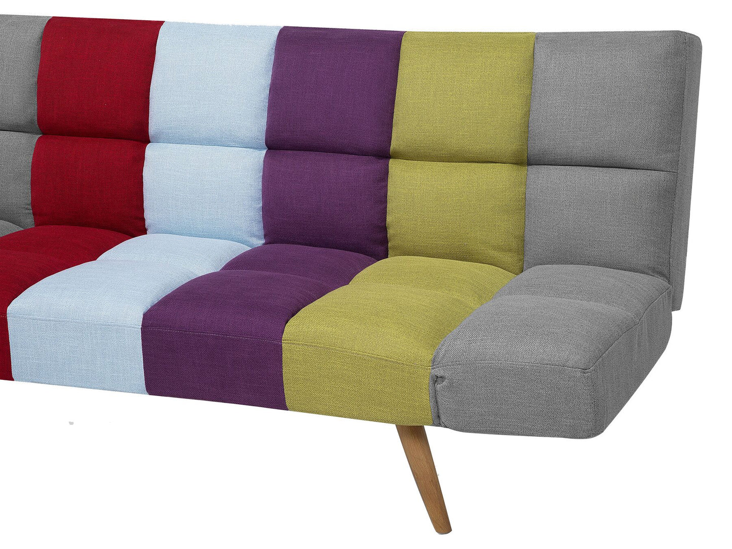 Fabric Sofa Bed Multicolour Patchwork INGARO