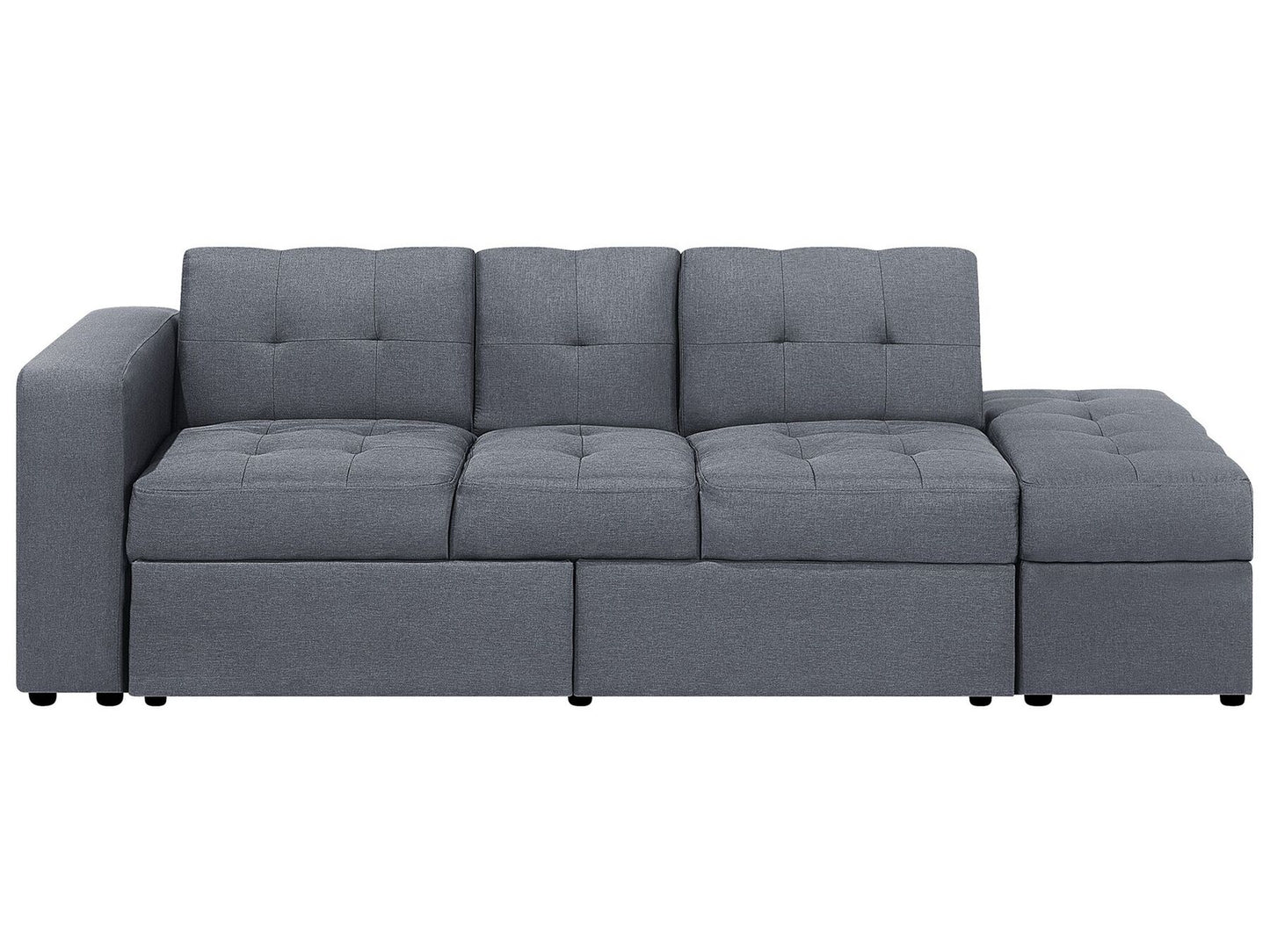 sectional sofa bed with ottoman dark grey falster