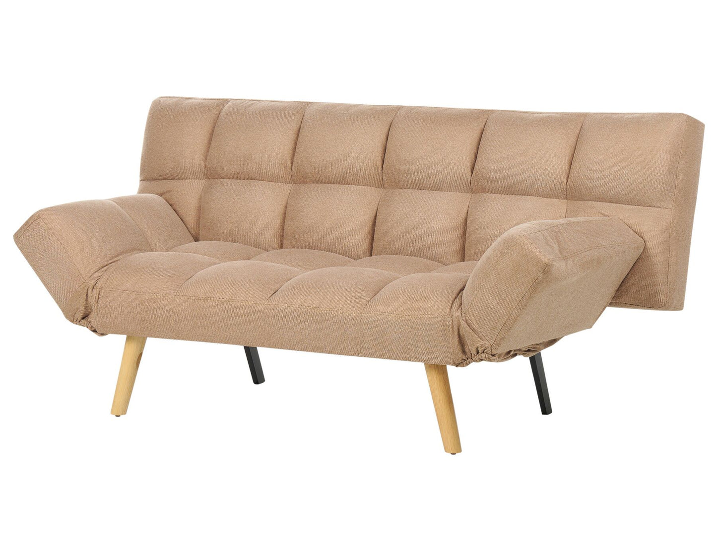 Fabric Sofa Bed Brown INGARO