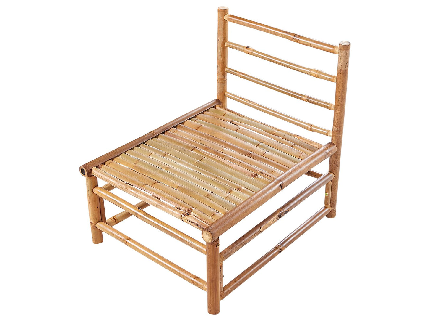 garden lounge set with table 6 seater cerreto bamboo wood off-white