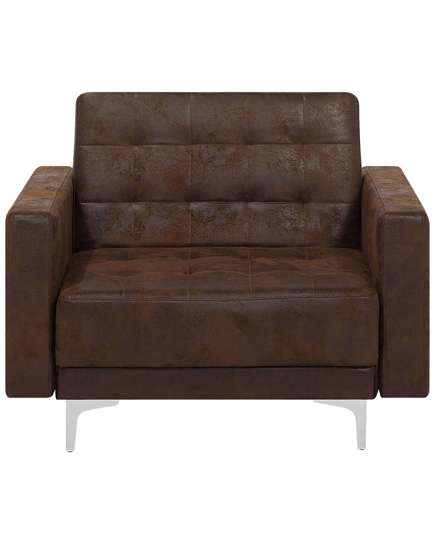 Armchair ABERDEEN Faux Leather Brown