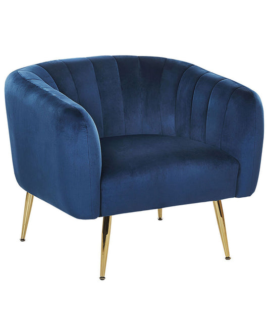 Armchair LACONIA Velvet Dark Blue