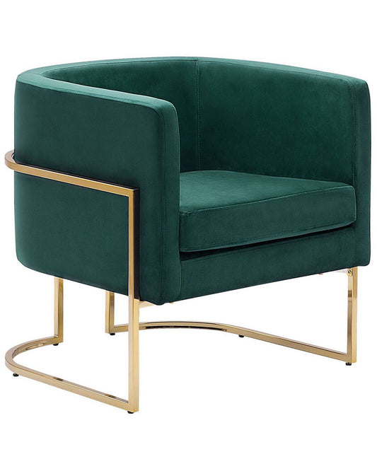 Armchair SIRKKA Velvet Dark Green