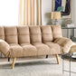 Fabric Sofa Bed Brown INGARO