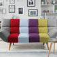 Fabric Sofa Bed Multicolour Patchwork INGARO