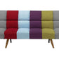 Fabric Sofa Bed Multicolour Patchwork INGARO