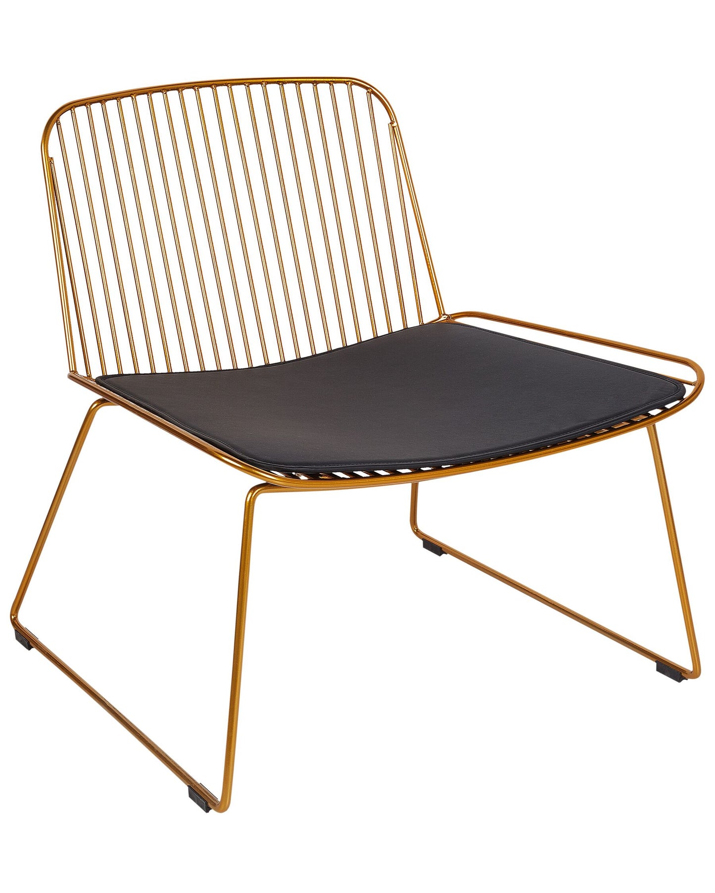 Metal Accent Chair Gold SNORUM