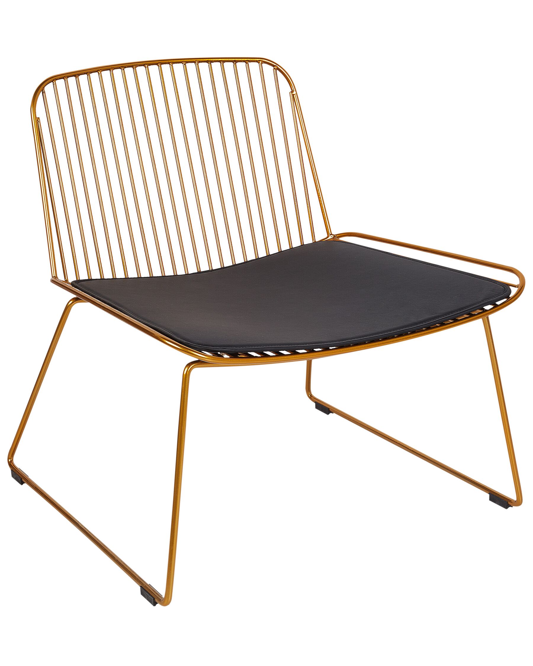 Metal Accent Chair Gold SNORUM