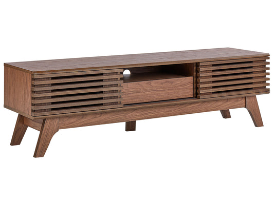 TV Stand Dark Wood DETROIT