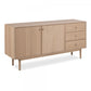 Aston Sideboard, Oak - With its Scandinavian design, the Aston Sideboard is a timeless and elegant solution to your storage needs