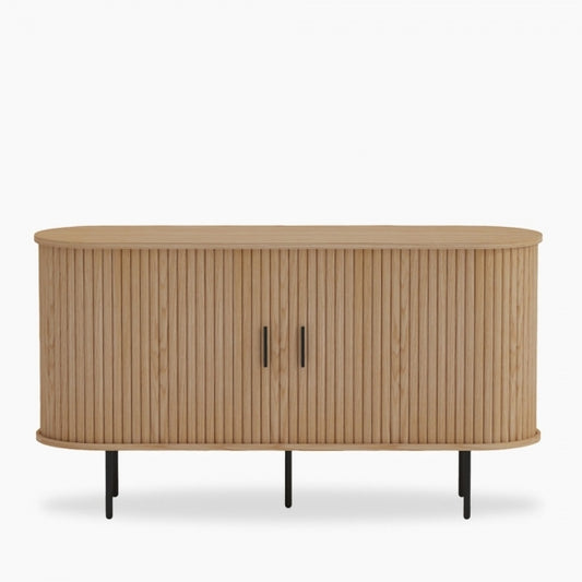 Mika Sideboard, Oak & Black - A smart storage solution with a blend of style and versatility