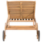 Wooden Reclining Sun Lounger CESANA