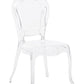 Set Of 2 Accent Chairs Acrylic Clear Vermont