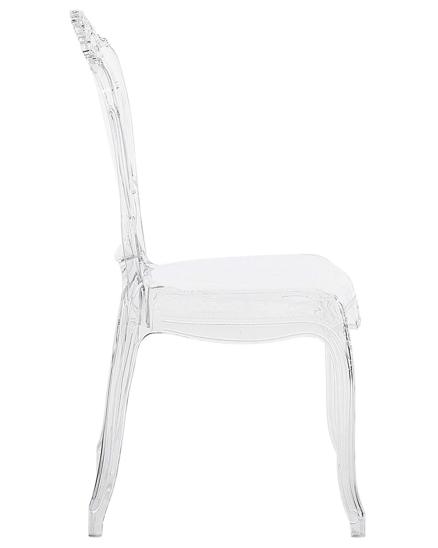 Set Of 2 Accent Chairs Acrylic Clear Vermont