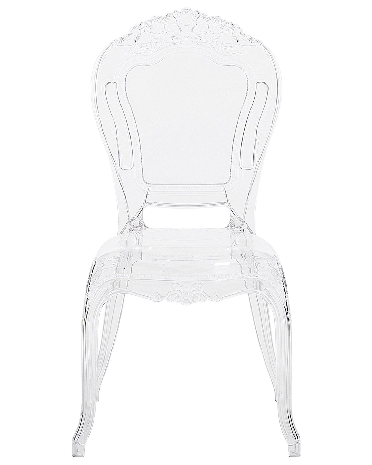 Set Of 2 Accent Chairs Acrylic Clear Vermont
