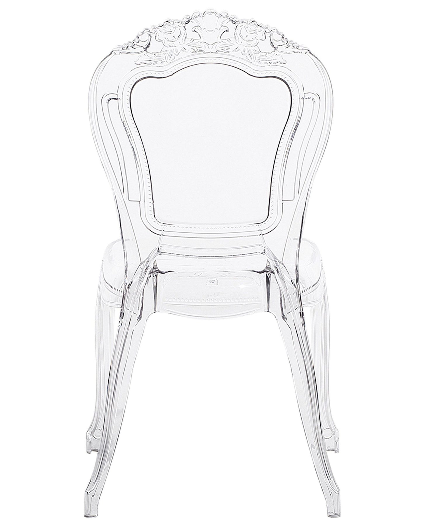 Set Of 2 Accent Chairs Acrylic Clear Vermont