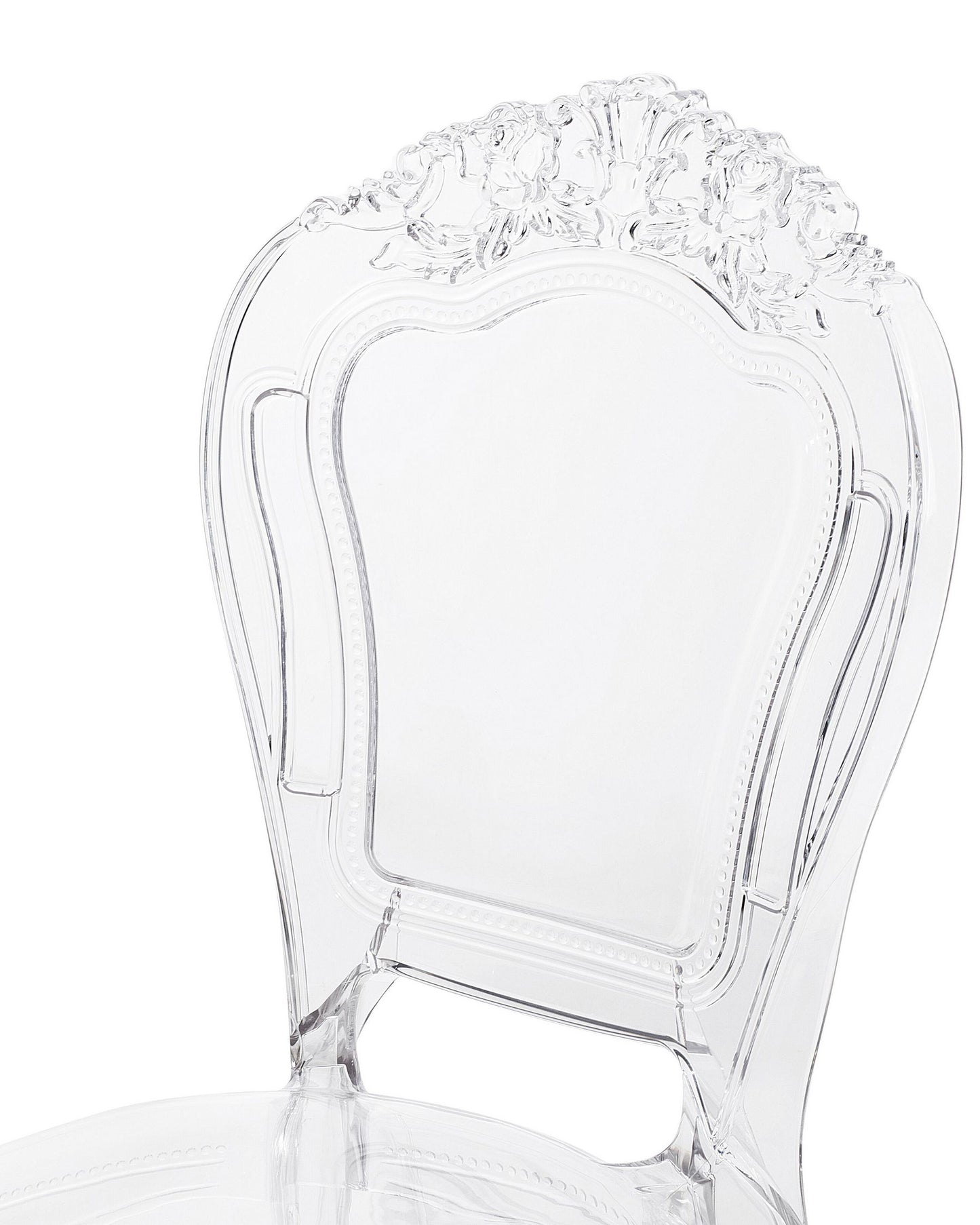 Set Of 2 Accent Chairs Acrylic Clear Vermont