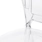 Set Of 2 Accent Chairs Acrylic Clear Vermont