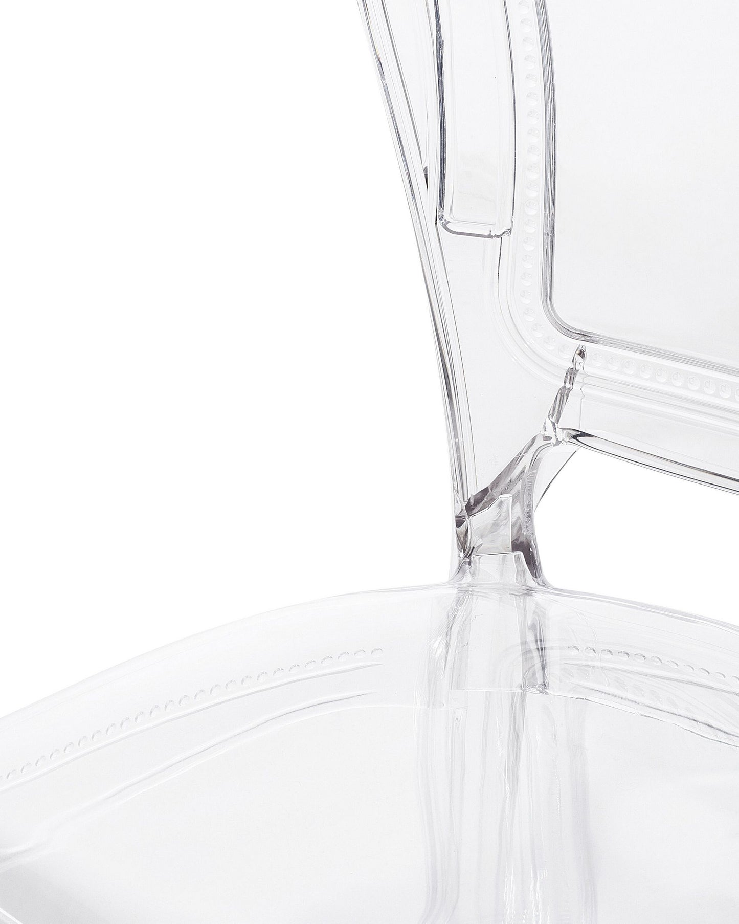 Set Of 2 Accent Chairs Acrylic Clear Vermont