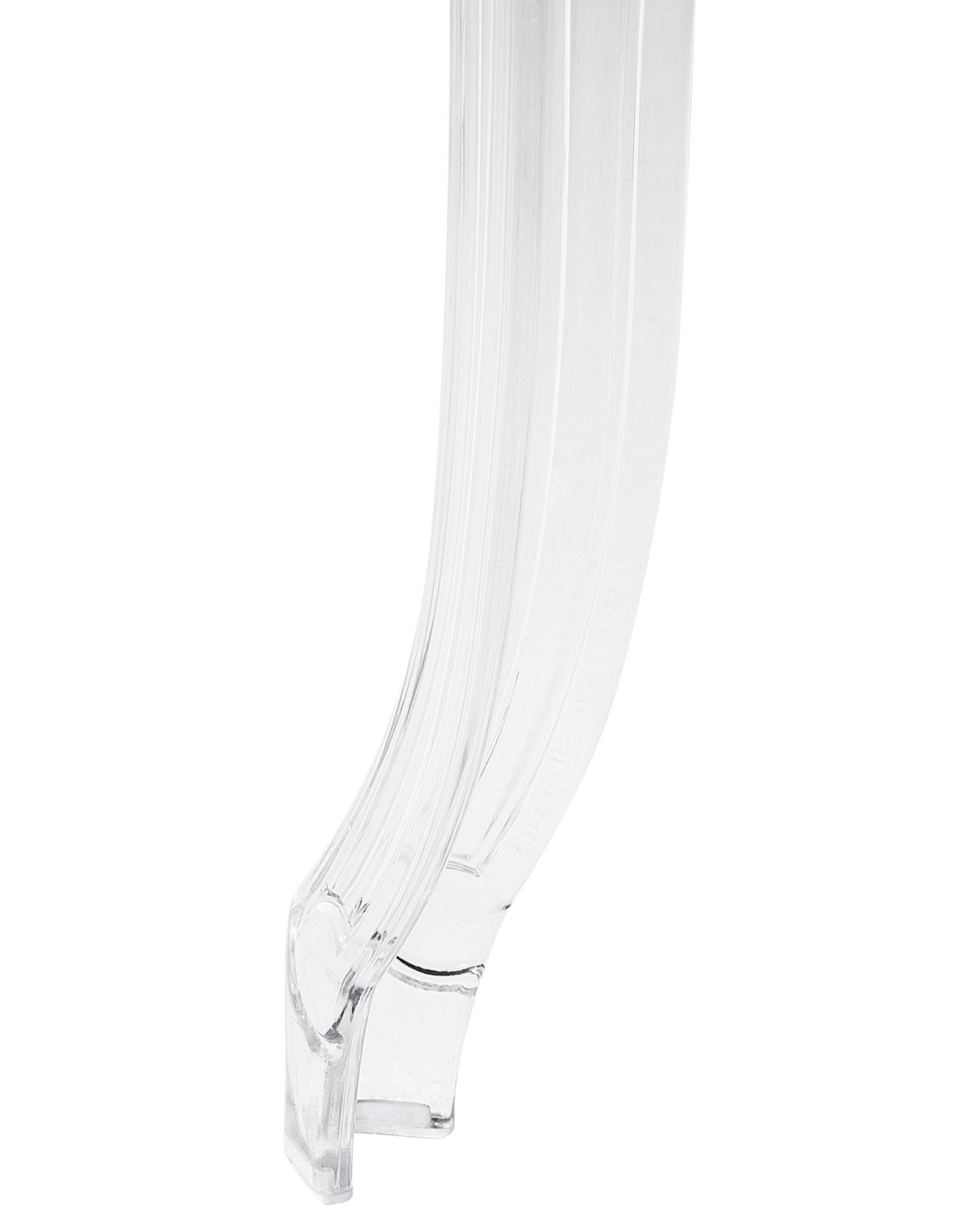 Set Of 2 Accent Chairs Acrylic Clear Vermont