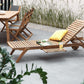 Wooden Reclining Sun Lounger CESANA