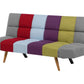 Fabric Sofa Bed Multicolour Patchwork INGARO