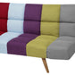 Fabric Sofa Bed Multicolour Patchwork INGARO
