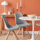 Set Of 2 Dining Chairs Grey Dakota