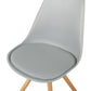 Set Of 2 Dining Chairs Grey Dakota