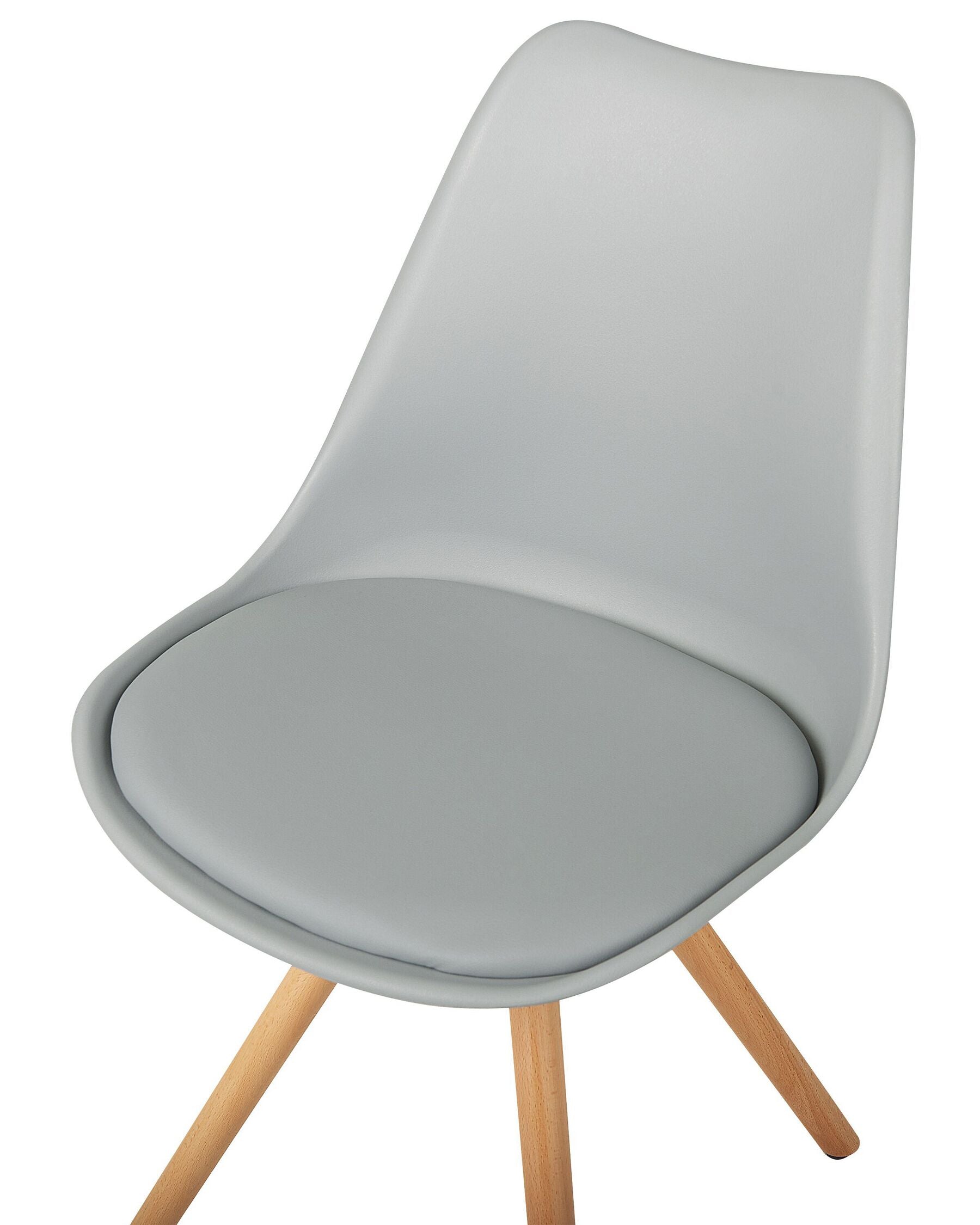 Set Of 2 Dining Chairs Grey Dakota