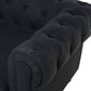 3 seater fabric sofa graphite grey chesterfield