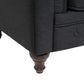 3 seater fabric sofa graphite grey chesterfield