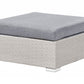 lounge set sano pe rattan light grey left hand 4 seater