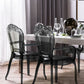 Set Of 2 Accent Chairs Acrylic Transparent Black Vermont Ii