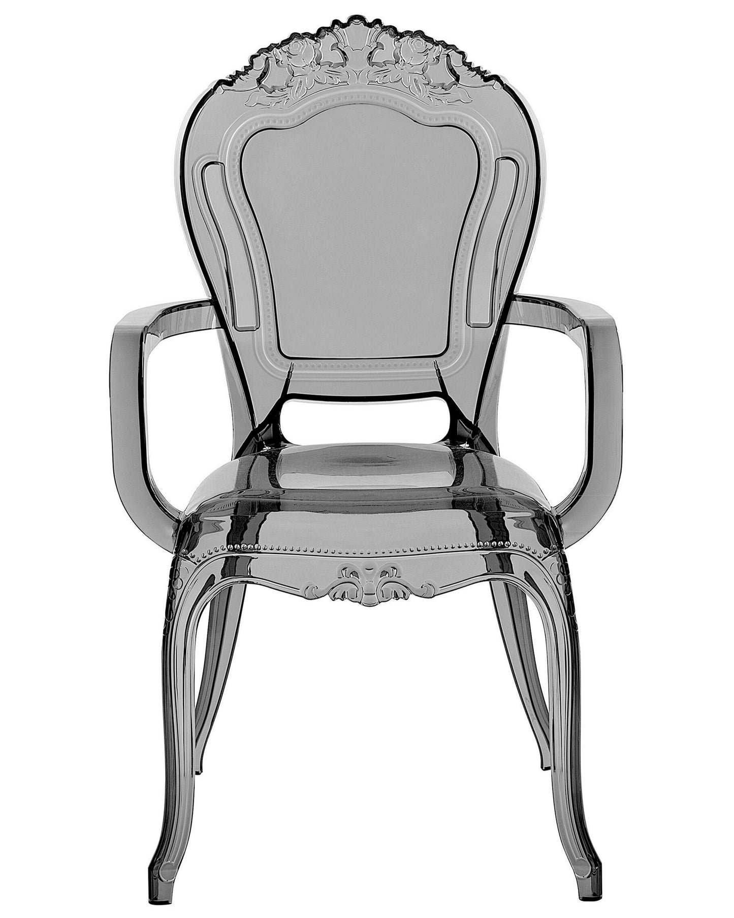 Set Of 2 Accent Chairs Acrylic Transparent Black Vermont Ii