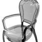 Set Of 2 Accent Chairs Acrylic Transparent Black Vermont Ii