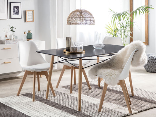 Set Of 2 Dining Chairs White Dakota Ii