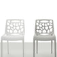 Plastic Garden Dining Chair White Morgan