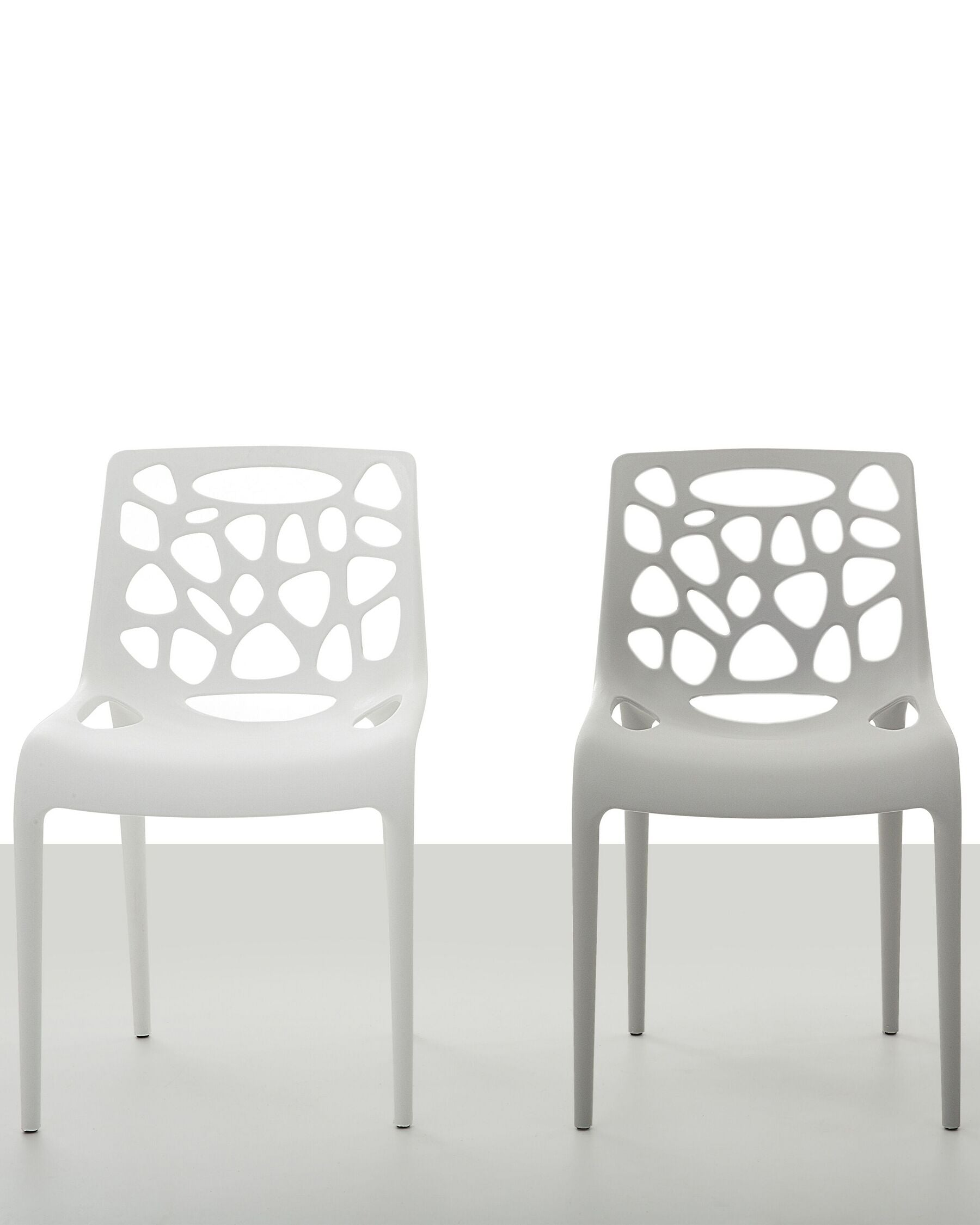 Plastic Garden Dining Chair White Morgan