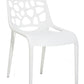 Plastic Garden Dining Chair White Morgan