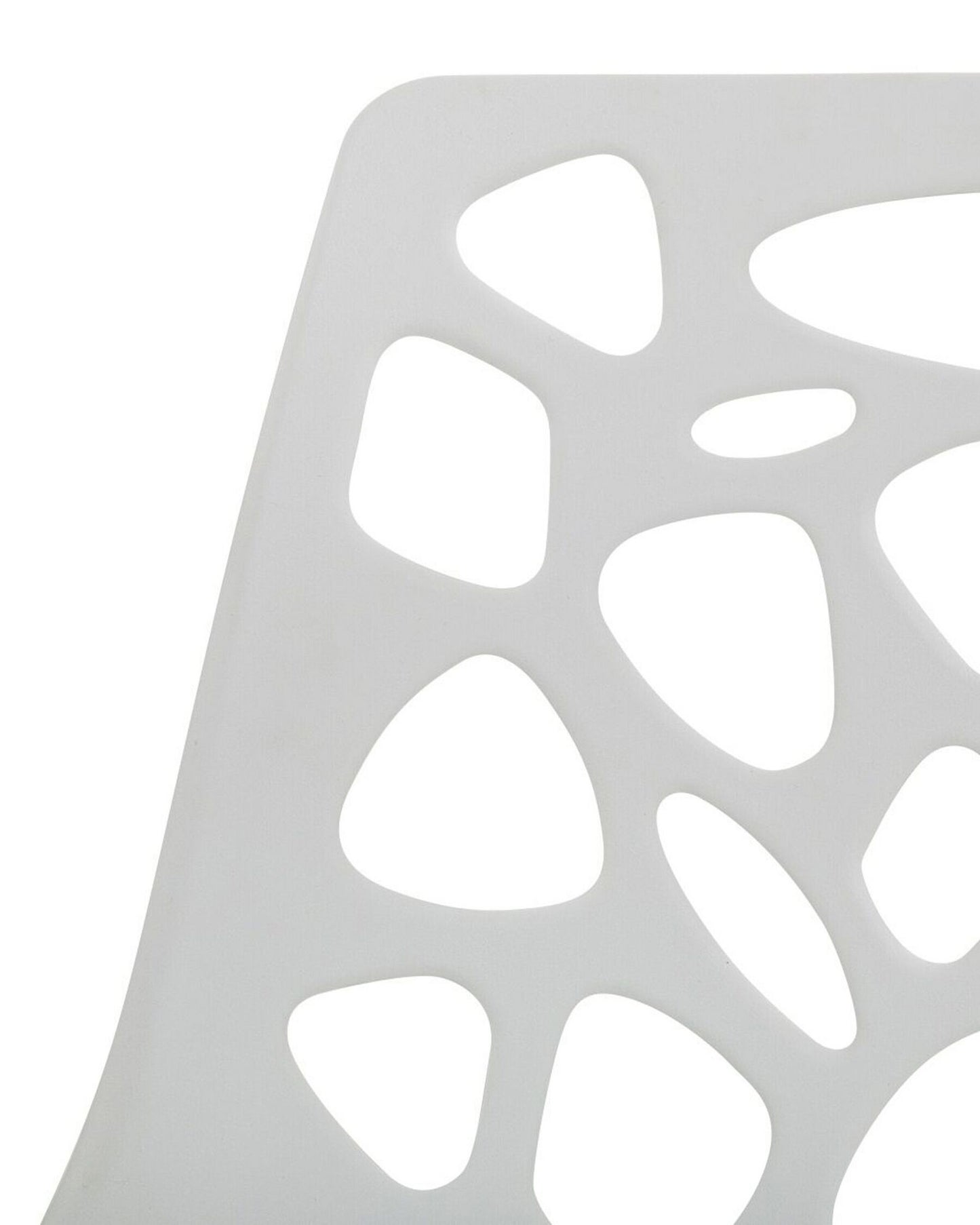 Plastic Garden Dining Chair White Morgan