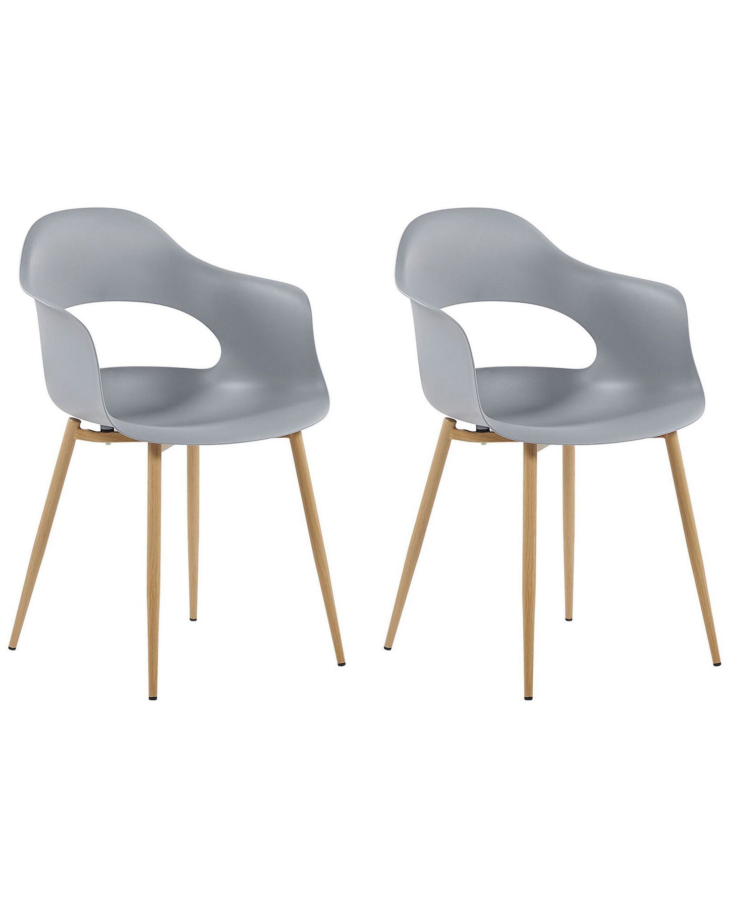 Set Of 2 Dining Chairs Grey Utica