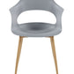 Set Of 2 Dining Chairs Grey Utica