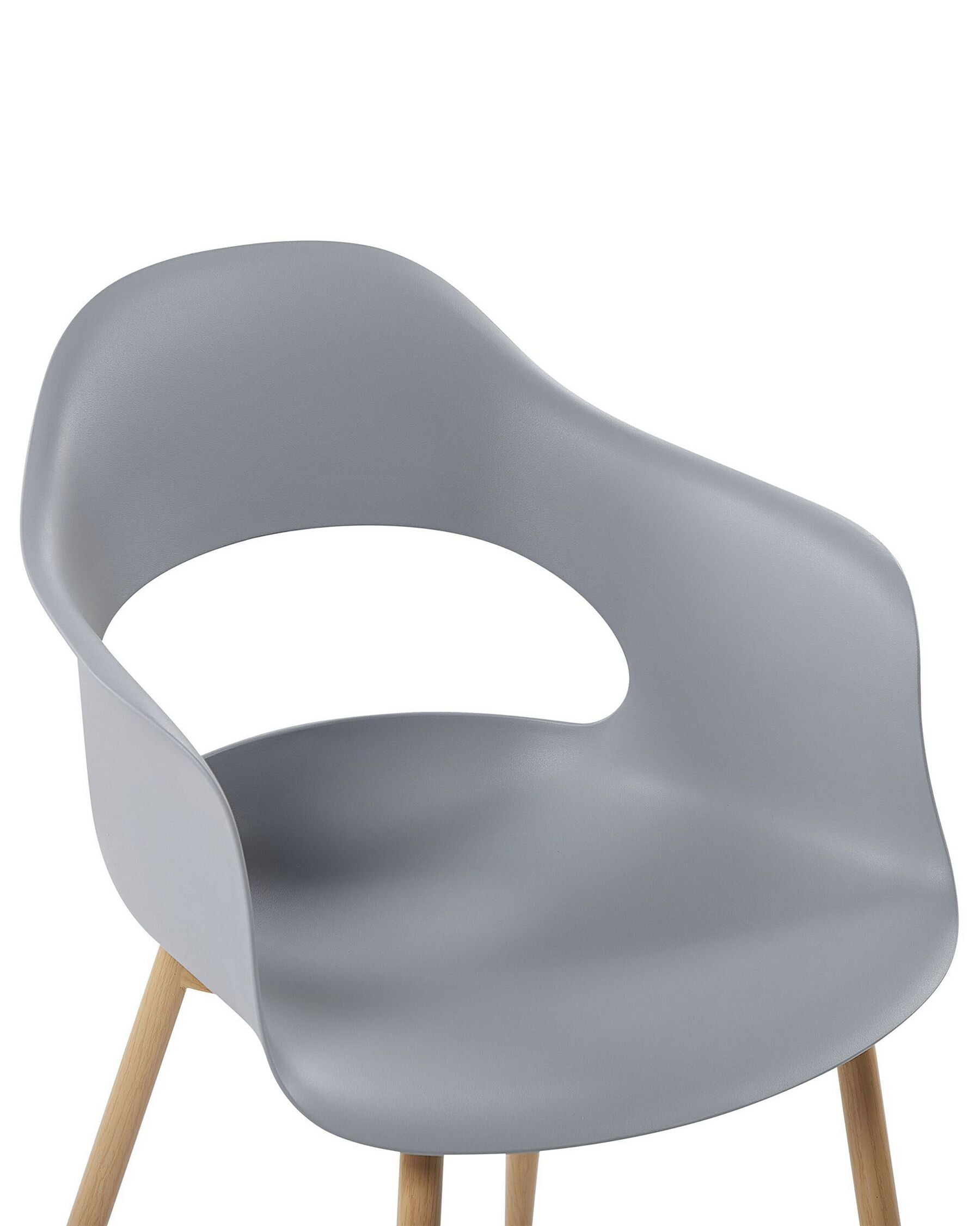 Set Of 2 Dining Chairs Grey Utica