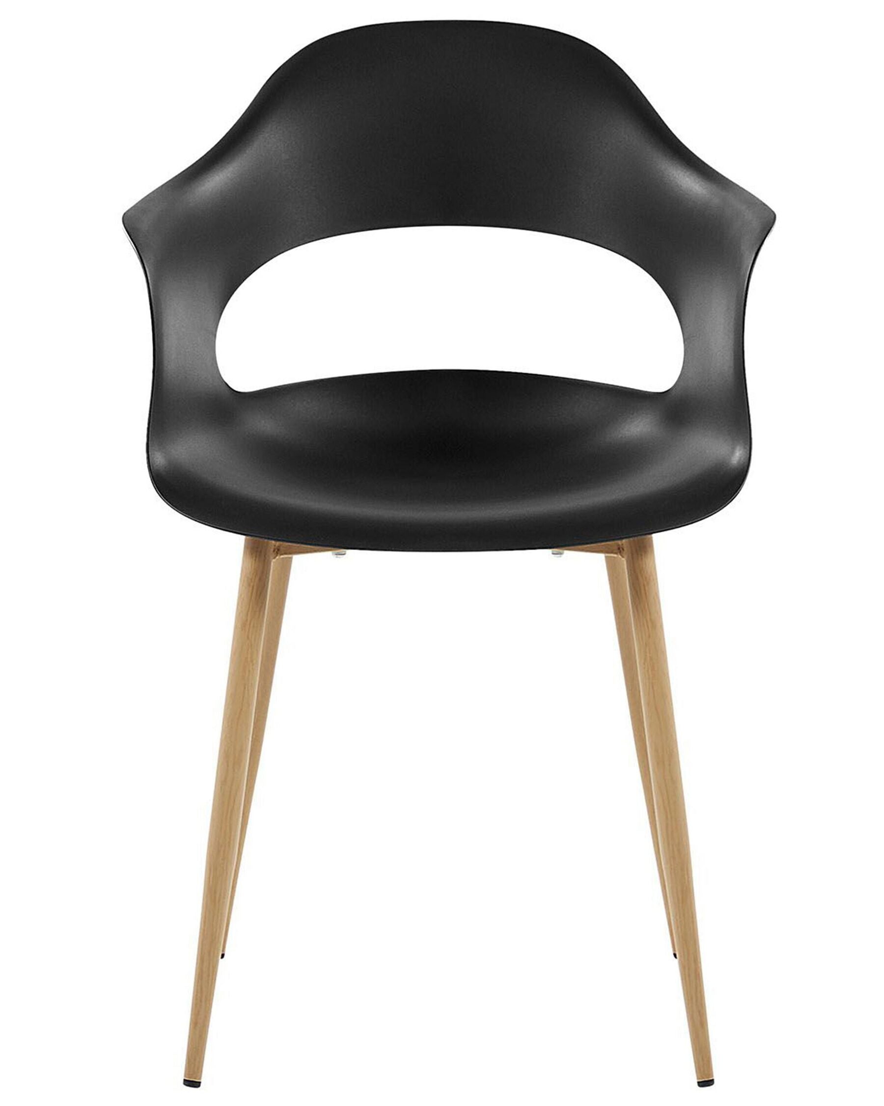 Set Of 2 Dining Chairs Black Utica