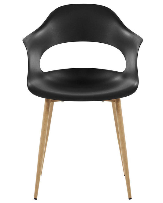 Set Of 2 Dining Chairs Black Utica