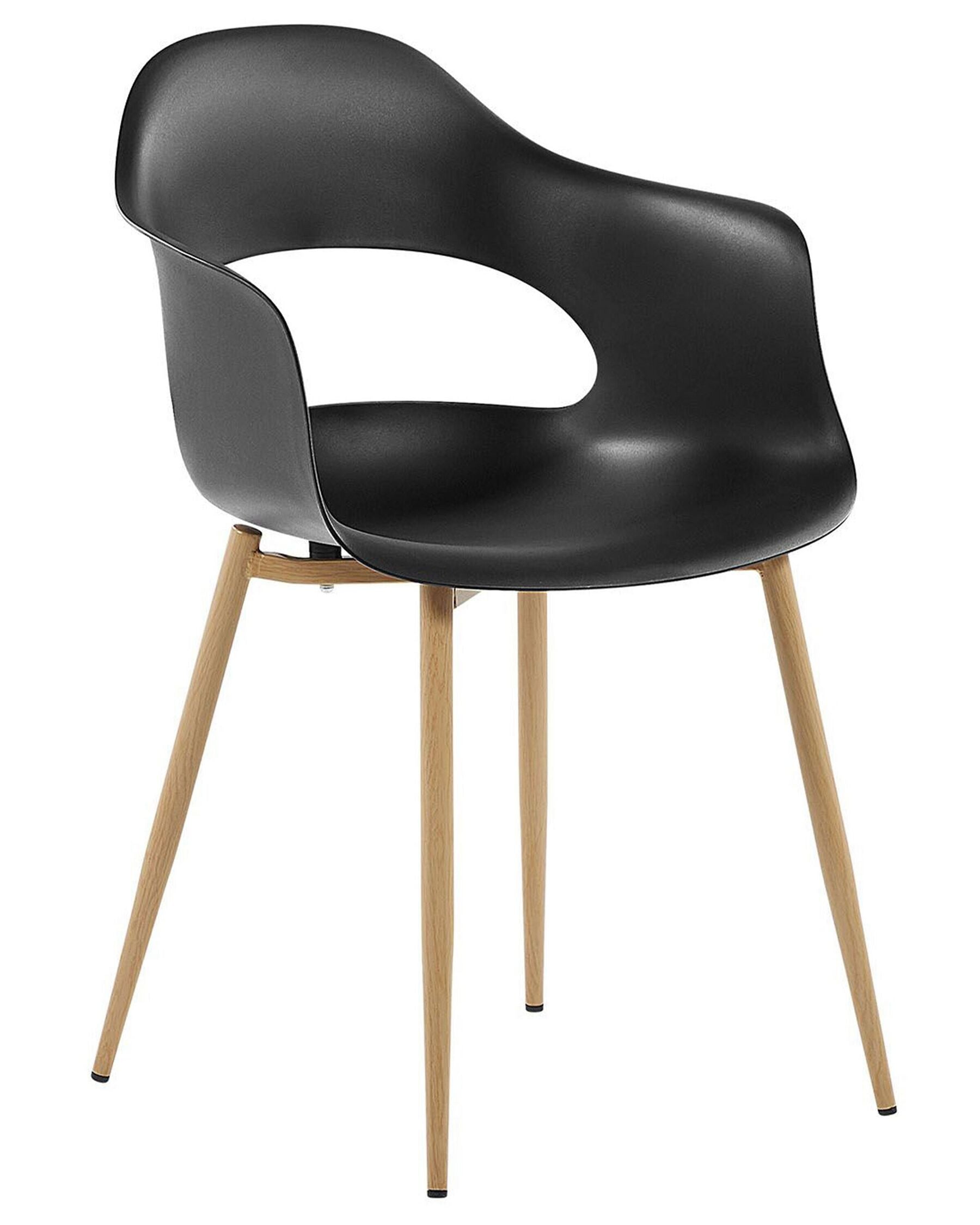 Set Of 2 Dining Chairs Black Utica