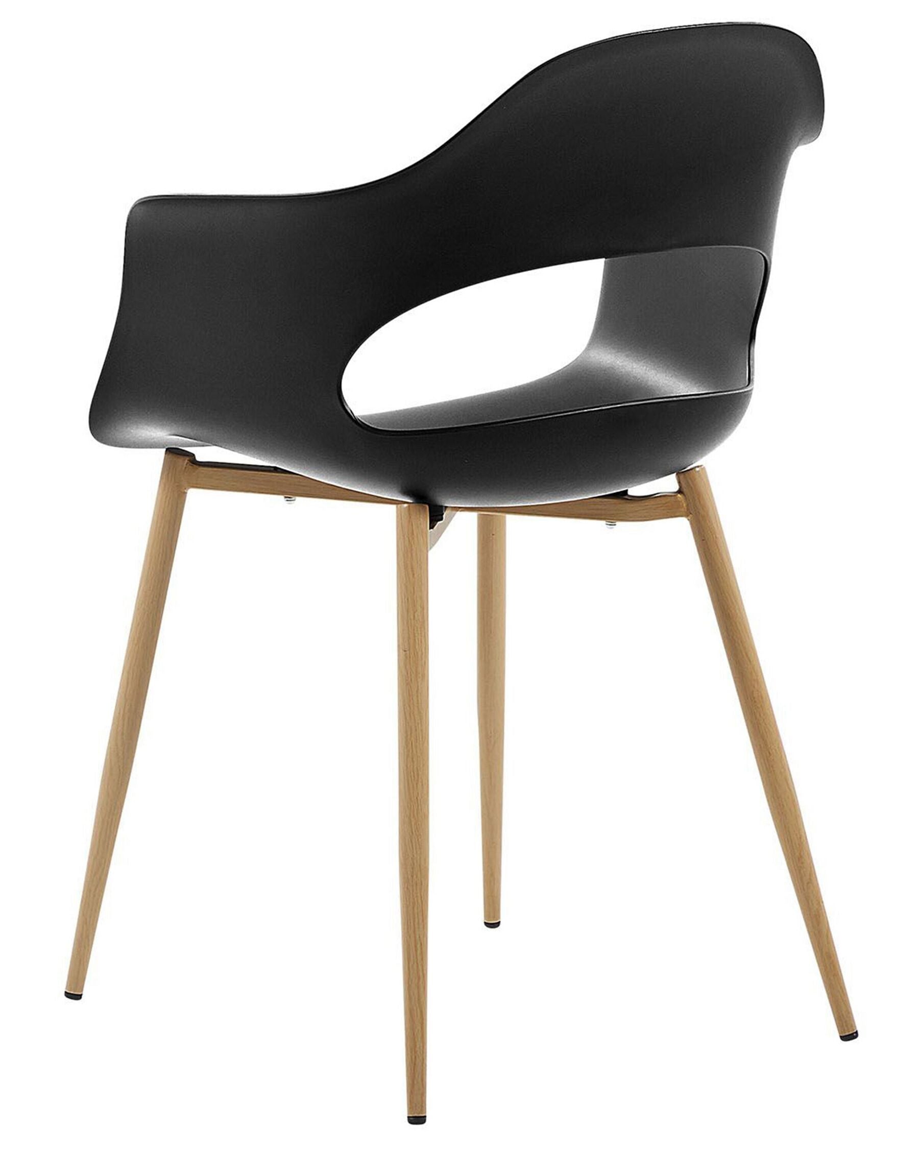 Set Of 2 Dining Chairs Black Utica