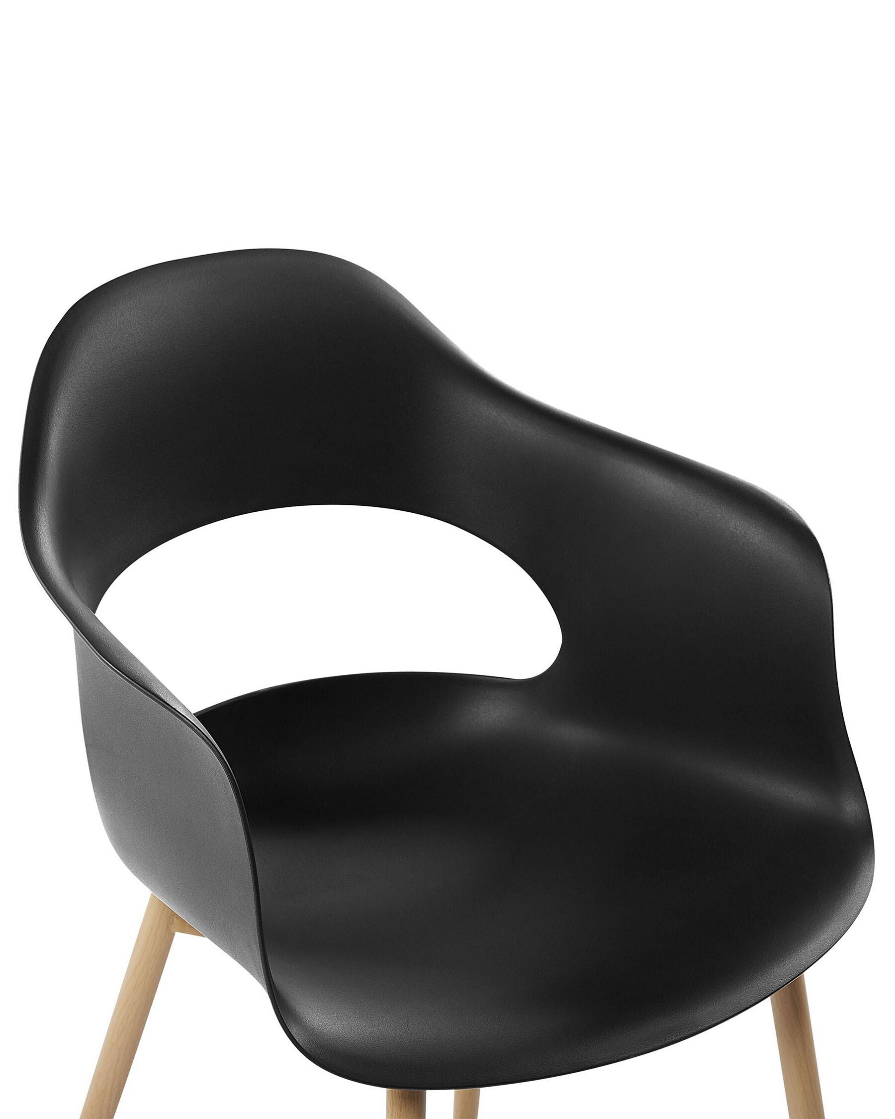 Set Of 2 Dining Chairs Black Utica